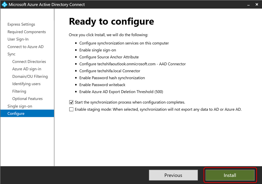 Setup Your Hybrid Environment Using Azure AD Connect